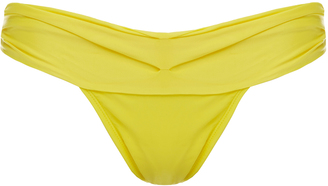 Vix Yellow Pleated Bikini Briefs