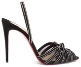 Thumbnail for your product : Christian Louboutin Araborda Crystal-embellished Suede Pumps - Black