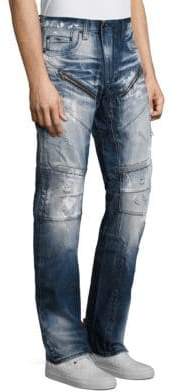 PRPS Barracuda Straight Fit Moto Jeans
