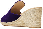 Thumbnail for your product : Manebi Hamptons Velvet Wedge Espadrille Sandals