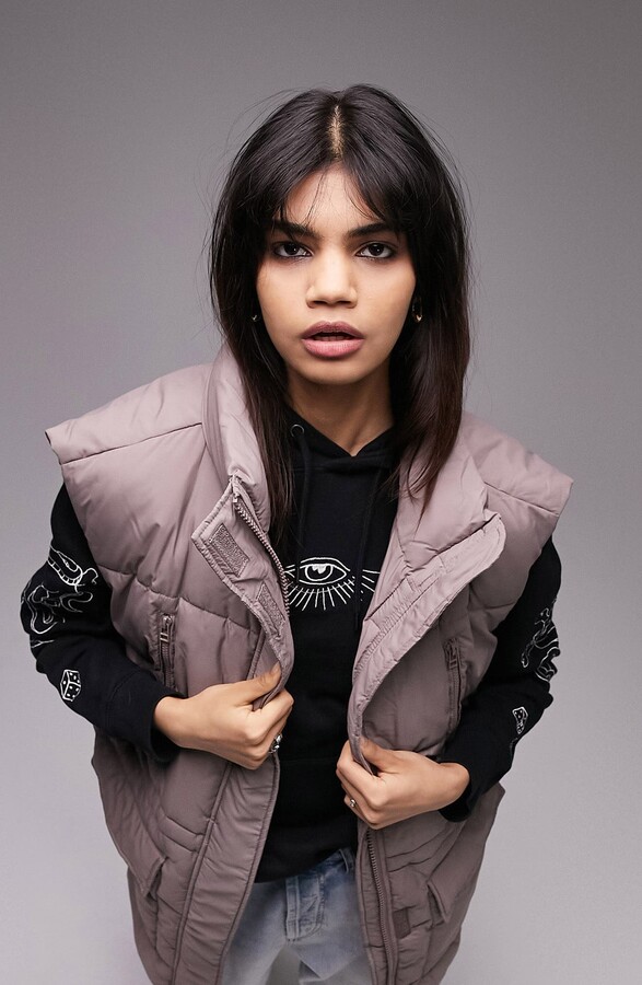 Oversize Puffer Vest ShopStyle