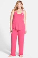 Thumbnail for your product : Betsey Johnson Lace Racerback Jersey Pajamas (Plus Size)