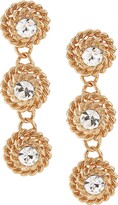 Thumbnail for your product : Dannijo Cicely Goldtone & Glass Crystal Triple-Drop Earrings