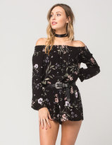 Thumbnail for your product : Socialite Floral Smock Womens Romper