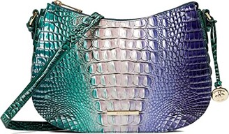 BRAHMIN Ombre Melbourne Collection Shayna Ivory Iguana Chain