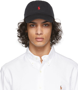 Polo Ralph Lauren Black Chino Ball Cap - ShopStyle Hats