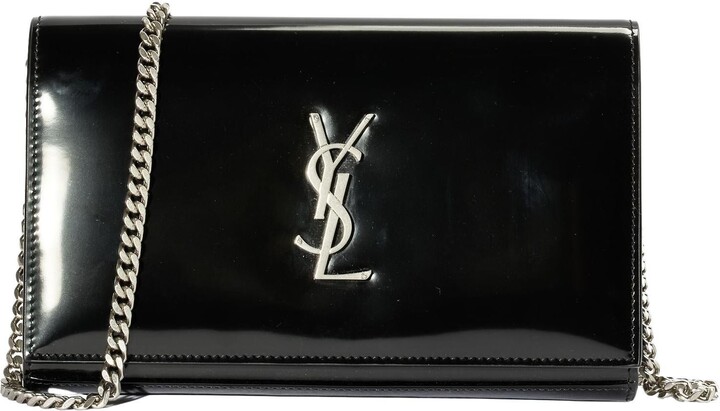 1stDibs Saint Laurent Kate Chain Medium Black Patent Leather