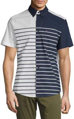 Tommy Hilfiger Stripe Cotton Short-Sleeve Shirt