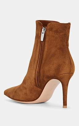 Gianvito Rossi Women's Levy Suede Ankle Boots - Med. brown