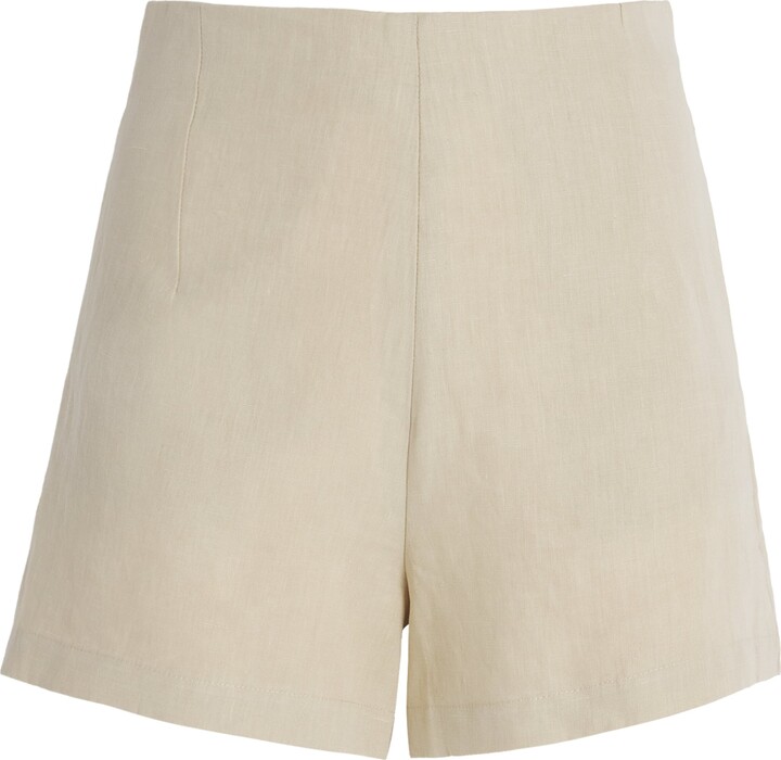ショートパンツ LE KASHA SS24 Ivory linen Ashraf shorts (ASHRAF 740) ASHRAF linen short – Le Kasha