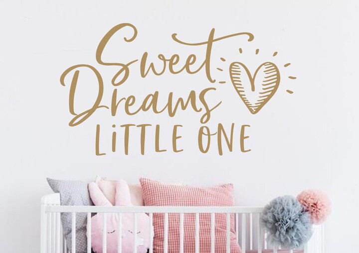 Etsy Sweet Dreams Little One Wall Decal, Nursery Decal Girl, Dreams Nursery