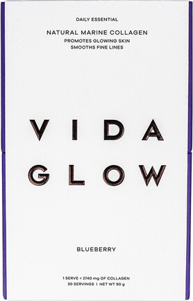 Vida Glow Natural Marine Collagen Sachets Blueberry