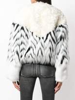Thumbnail for your product : Givenchy faux fur patchwork bomber
