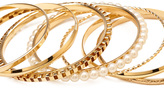 Thumbnail for your product : Forever 21 Faux Pearl Bangle Set