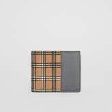 Thumbnail for your product : Burberry Small Scale Check and Leather Bifold Wallet