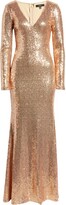 Thumbnail for your product : Lulus Capture the Moon Sequin Long Sleeve Dress