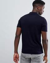 Thumbnail for your product : Reiss Short Sleeve Knitted Polo Shirt In Navy