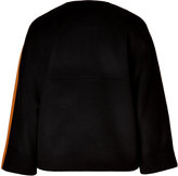 Thumbnail for your product : Jonathan Saunders Satin/Wool Felt Jacket in Golden Brown/Black