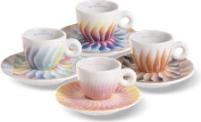 Judy Chicago illy Art Collection - Set of 4 Espresso Cups and Saucers