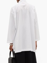 Thumbnail for your product : eskandar Two-collar Cotton-poplin Shirt - White