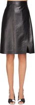 Thumbnail for your product : Sportmax High Waist Leather Wrap Skirt