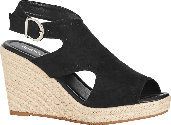 City Chic Women's Wide Fit Mystic Wedge Sandal ShopStyle Girls