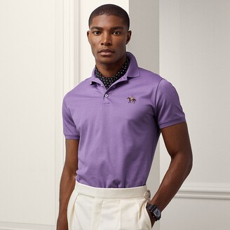 Purple Label Ralph Lauren Custom Slim Fit Monogram Polo Shirt - ShopStyle