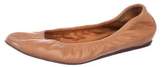 Thumbnail for your product : Lanvin Leather Round-Toe Flats