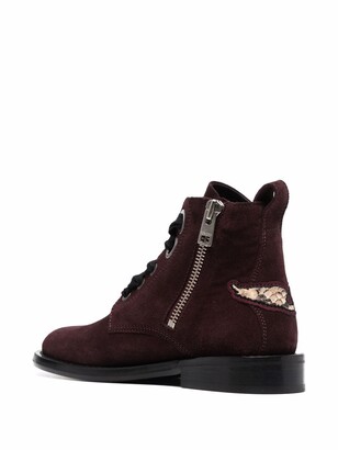 Zadig & Voltaire Laureen lace-up boots