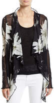 Thumbnail for your product : Fuzzi Fracture Flower Long-Sleeve Cardigan