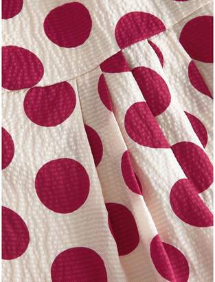 Burberry Polka Dot Print Silk Crepe Dress