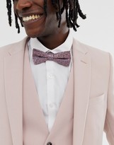 Thumbnail for your product : Twisted Tailor bow tie in pink leopard print