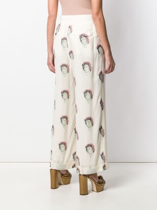 Undercover Bowie print trousers
