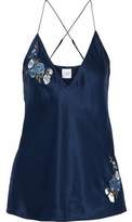 Thumbnail for your product : CAMI NYC Devon Embroidered Silk-Charmeuse Camisole