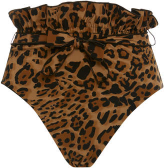 Karla Colletto Lanai Reversible Leopard-Print Bikini Briefs