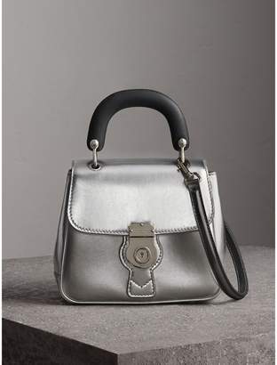Burberry The Small DK88 Top Handle Bag in Metallic Leather
