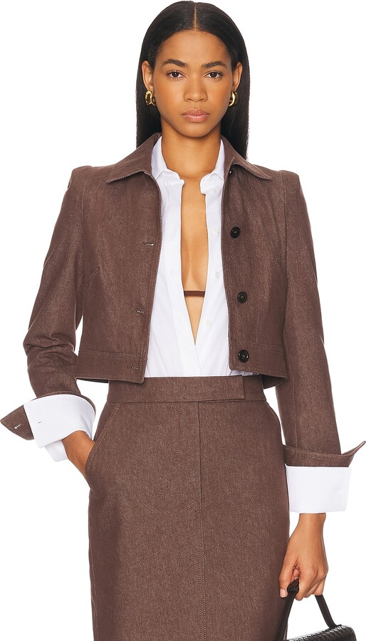 Max Mara Carpa Jacket in Chocolate