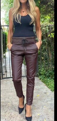 The Josie Vegan Leather Pant - Black