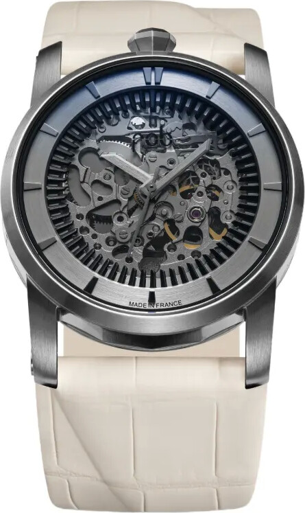 Fob Paris Skeleton Leather 41mm