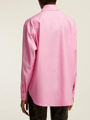 Stella McCartney Oversized Organic Cotton Shirt - Womens - Light Pink