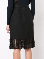 Thumbnail for your product : Adam Lippes fringed pencil skirt