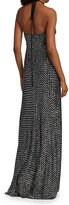 Thumbnail for your product : Halston Zhi Sequin Halter Gown