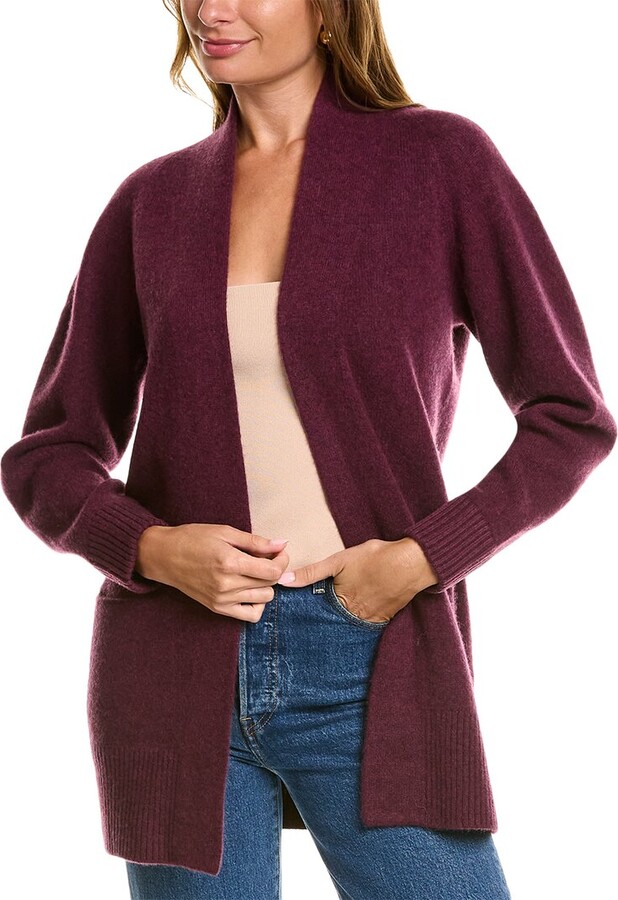 Women's Purple Cashmere Cardigans | ShopStyle CA
