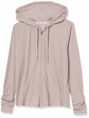 Calvin Klein Performance Plus Size Ruched-Sleeve Zip Hoodie - ShopStyle
