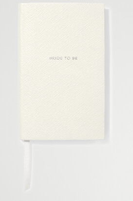 Smythson Panama Bride To Be Textured-leather Notebook - White - One size