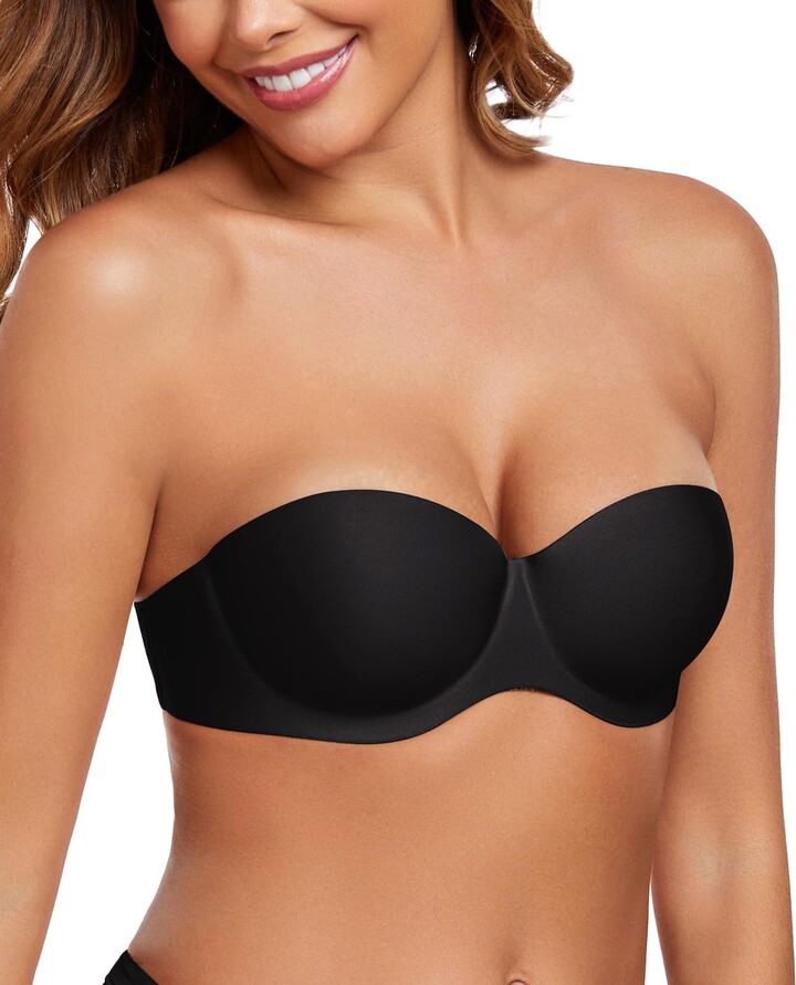 JOATEAY Sticky Bra - Strapless Adhesive Silicone Bra With Nipple Covers For Backless Dresses