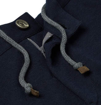Brunello Cucinelli Cotton-Blend Cargo Shorts - Men - Midnight blue