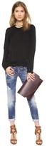 Thumbnail for your product : DSquared 1090 DSQUARED2 Pat Low Rise Jeans