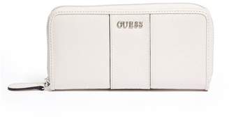 Factory Guess GUESS Ware Patent Logo Zip-Around Wallet