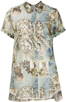 Thumbnail for your product : F.R.S For Restless Sleepers Printed high-low hem blouse
